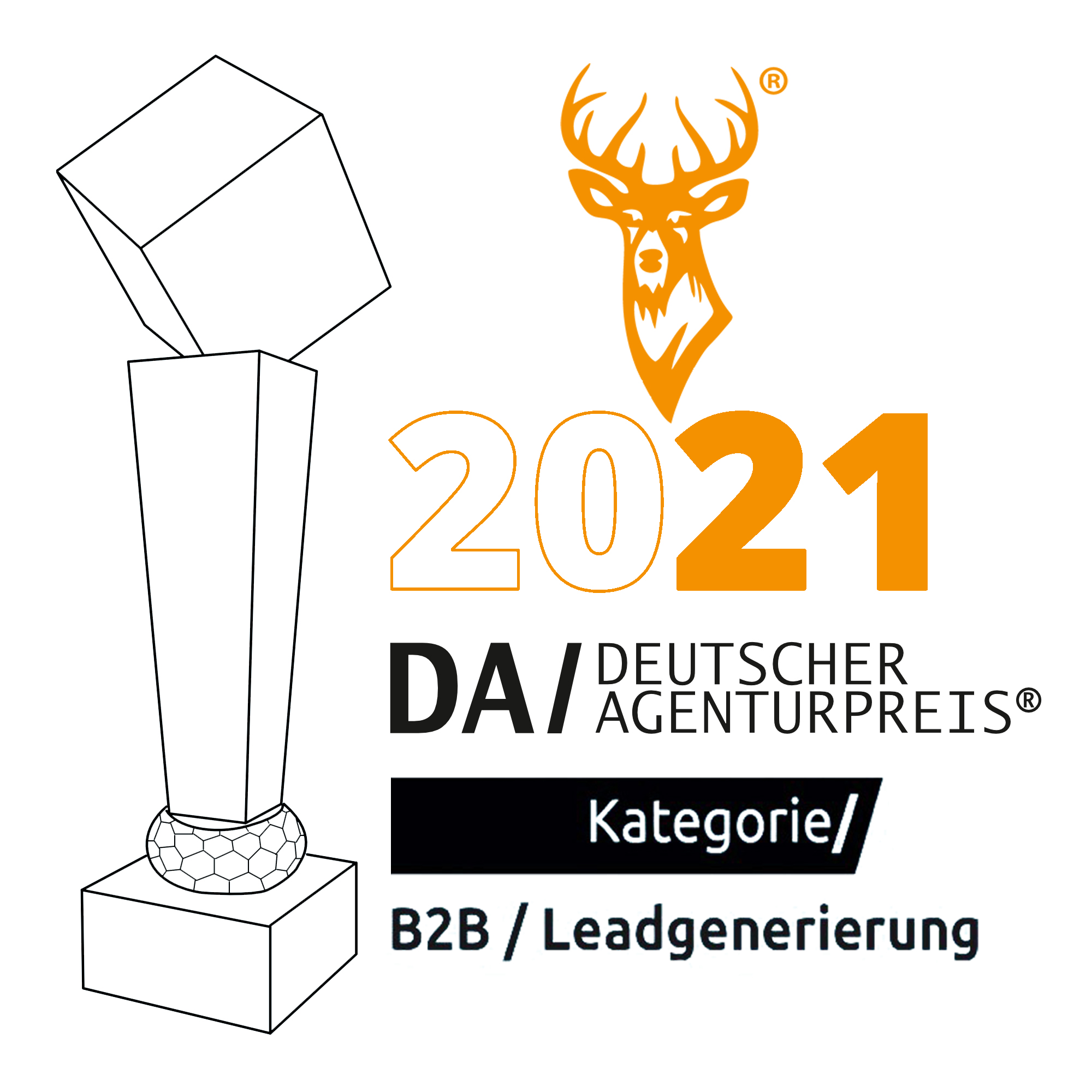 Deutscher Agenturpreis 2021 verliehen an PLATZHIRSCH Vertriebsagentur